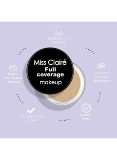 Miss Claire Miss Claire Cream Full Coverage Acne Prone Makeup + Concealer #13, Orange, 6 Grams Natural Finish Orange 6 G  - Image 3