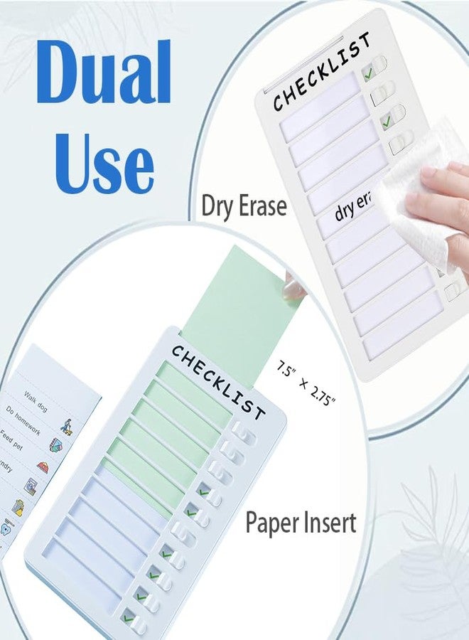 SENWHAL 2pcs Dry Erase Chore Chart, Standable Whiteboard Checklist Board, Chore Chart for Kids Routine Chart with Two Markers (Standable) - Image 5