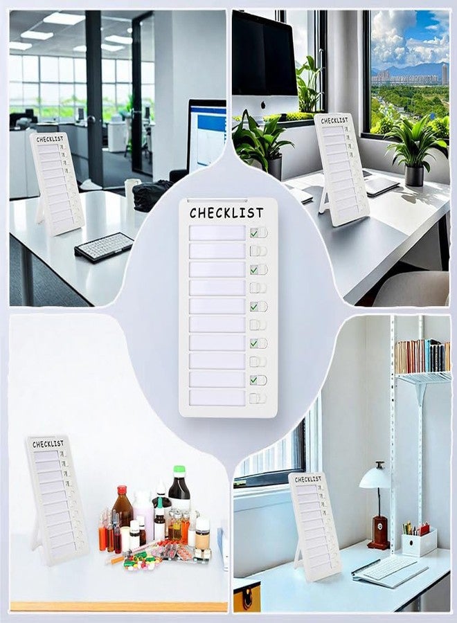 SENWHAL 2pcs Dry Erase Chore Chart, Standable Whiteboard Checklist Board, Chore Chart for Kids Routine Chart with Two Markers (Standable) - Image 2