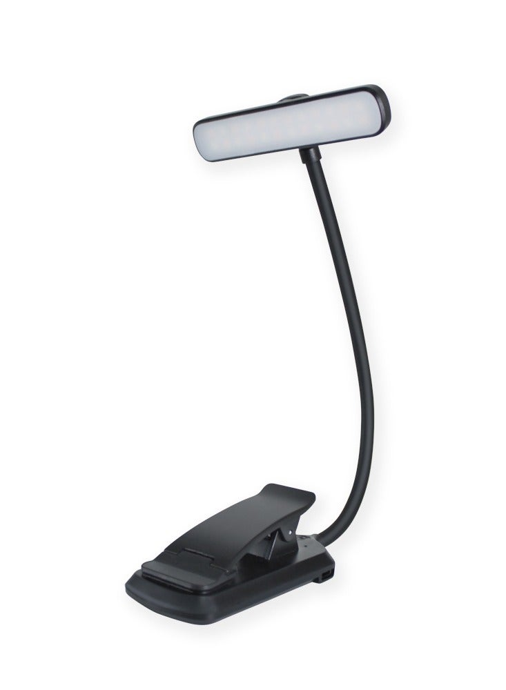 general 19 LED Reading Light, 360° Flexible Adjustable Rechargeable Reading Lamp, 3 Light Colors & 5 Brightness, Eye Protection Book Lamp with Memory Mode, Long Hours for Night Readers - Image 1