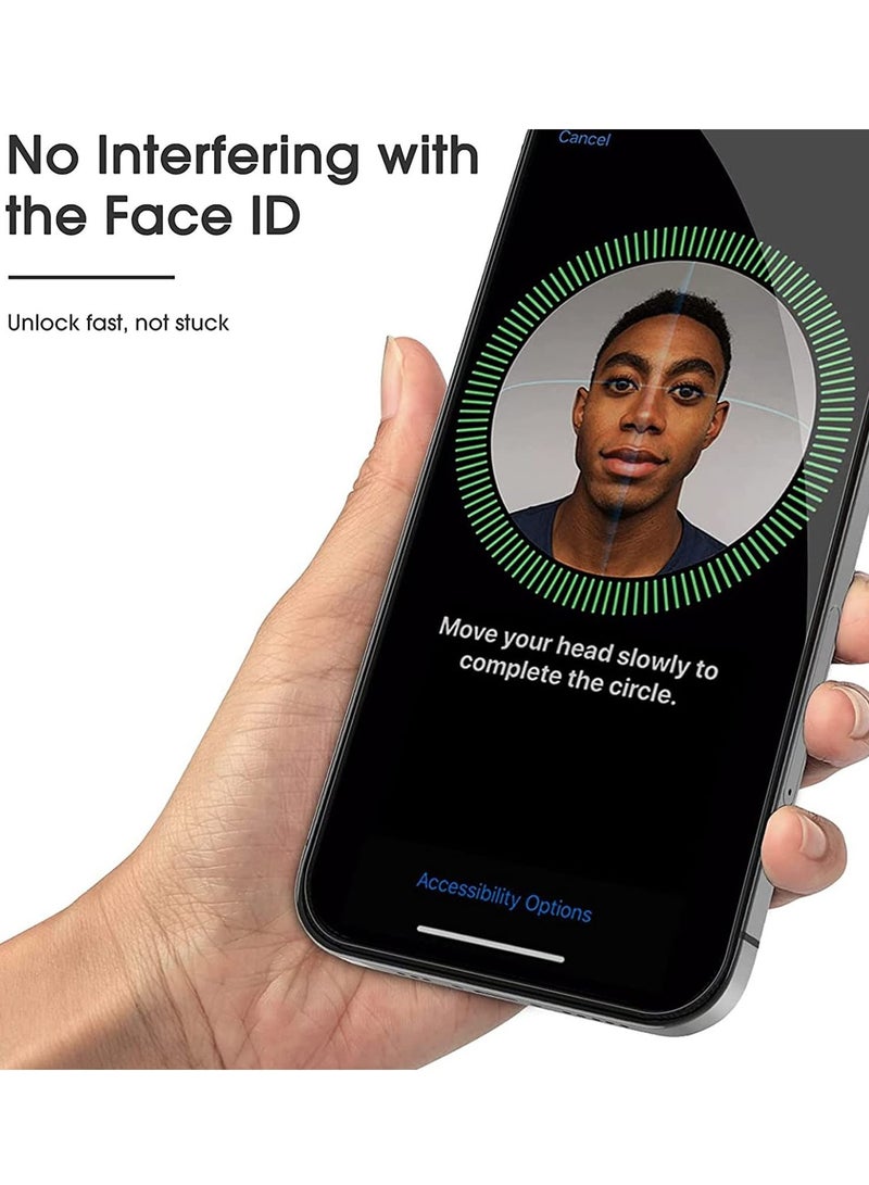 BORTONY iPhone 14 Pro Max Privacy Screen Protector 9HDouble Anti Spy Dark Film Guard Case Friendly Bubble Free Tempered Glass for Apple iPhone 14 Pro Max 6.7 Inch 2022 - Image 4