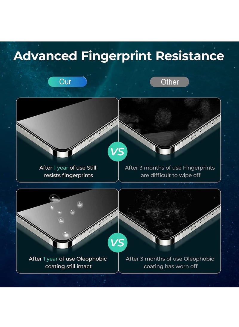 BORTONY iPhone 14 Pro Max Privacy Screen Protector 9HDouble Anti Spy Dark Film Guard Case Friendly Bubble Free Tempered Glass for Apple iPhone 14 Pro Max 6.7 Inch 2022 - Image 3