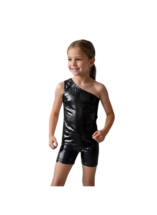 Girls Disco 30% Lycra Gymnastics Set - Image 1