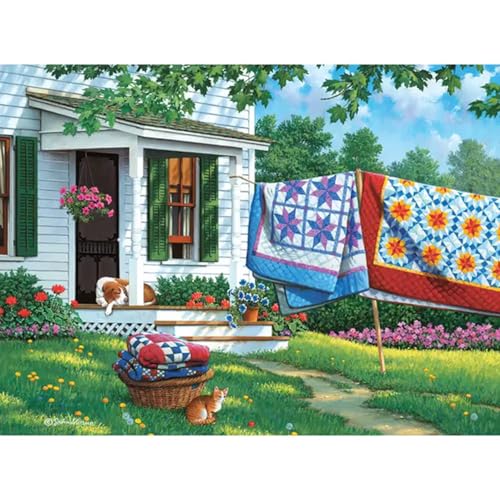 Bits and Pieces 100 Piece Puzzles for Adults John Sloane 3Pack 100 Extra Large Pieces 15 x 19 Jigsaw Puzzles Rustic Country Americana No 2 Pieces Alike - Image 5