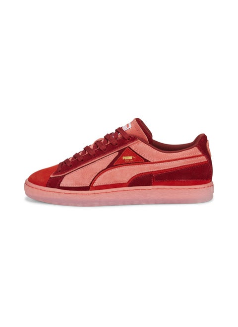Suede Layers Mono Mens Red Sneakers