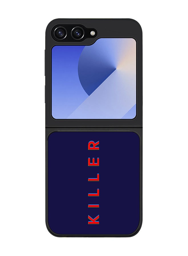 Stylizedd Rugged Black edge case for Samsung Galaxy Z Flip7 FE, Slim fit Soft Case Flexible Rubber Edges Anti Drop TPU Gel Thin Cover -  Killer - Image 1