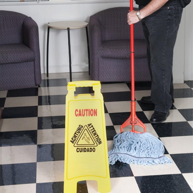 Tinsky 6 Pack Mop Head Replacement Commercial Heavy Duty Cotton Blue Mop Heads Replacement Reusable Looped End String Mop Refill for Industrial Residential Use - Image 3