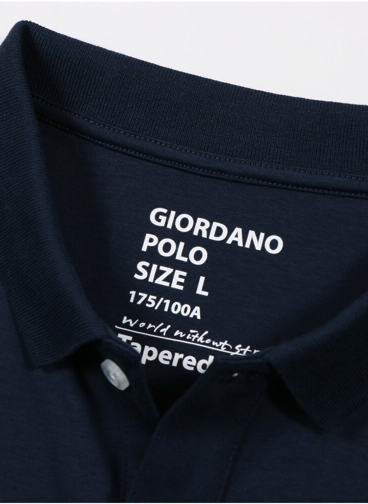 GIORDANO - Men's Luxury Touch Polo Blue - Image 1