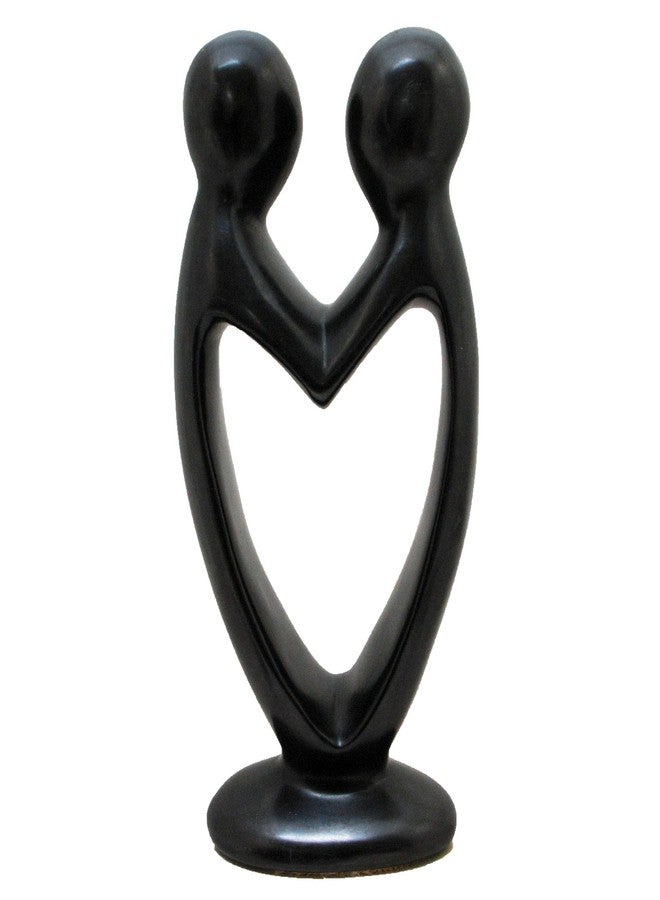 Stoneage Arts Unique Sculptures Handcrafted From Eco-Friendly Soapstone. Artisans of Kenya Zero Carbon Footprint. Every Stage In Making Involved Genuine Human Hands Artisans Use Natural Dyes (8 Inch, Black) - Image 1
