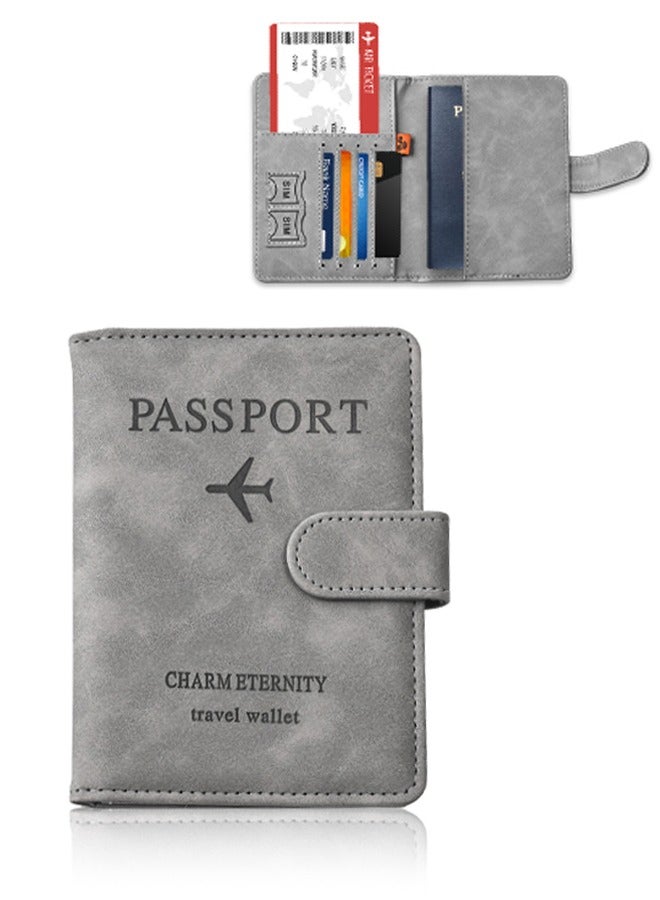 Passport Holder, Waterproof Passport Case with RFID Function, Suitable for Business Travel, Studying Abroad, Tourism  - Image 1