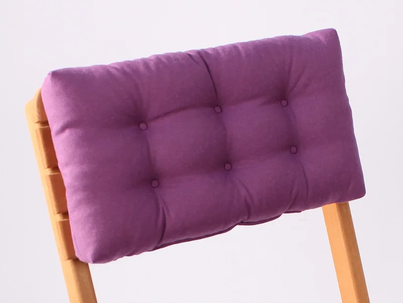 Altın Pamuk Gold Cotton Luxury Bistro Wooden Kitchen Garden Chair Cushion Set 2 Pieces with Backrest