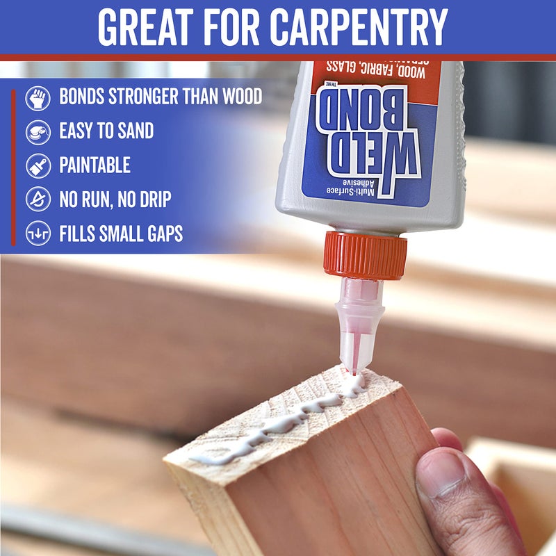 Weldbond All Purpose Glue, Bonds Most Anything! Non-Toxic Glue, Use as Wood Glue or on Glass Crafts Ceramic Mosaic Porcelain Tile Stone Fabric Carpet Metal & More. Dries Crystal Clear 5.4 oz / 160 ml - Image 4