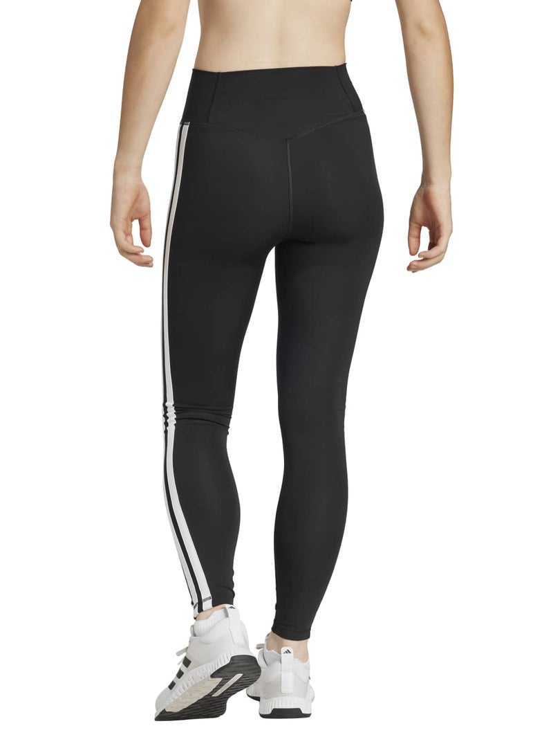Adidas Optime Essentials Workout 3-Stripes 7/8 Leggings - Image 2