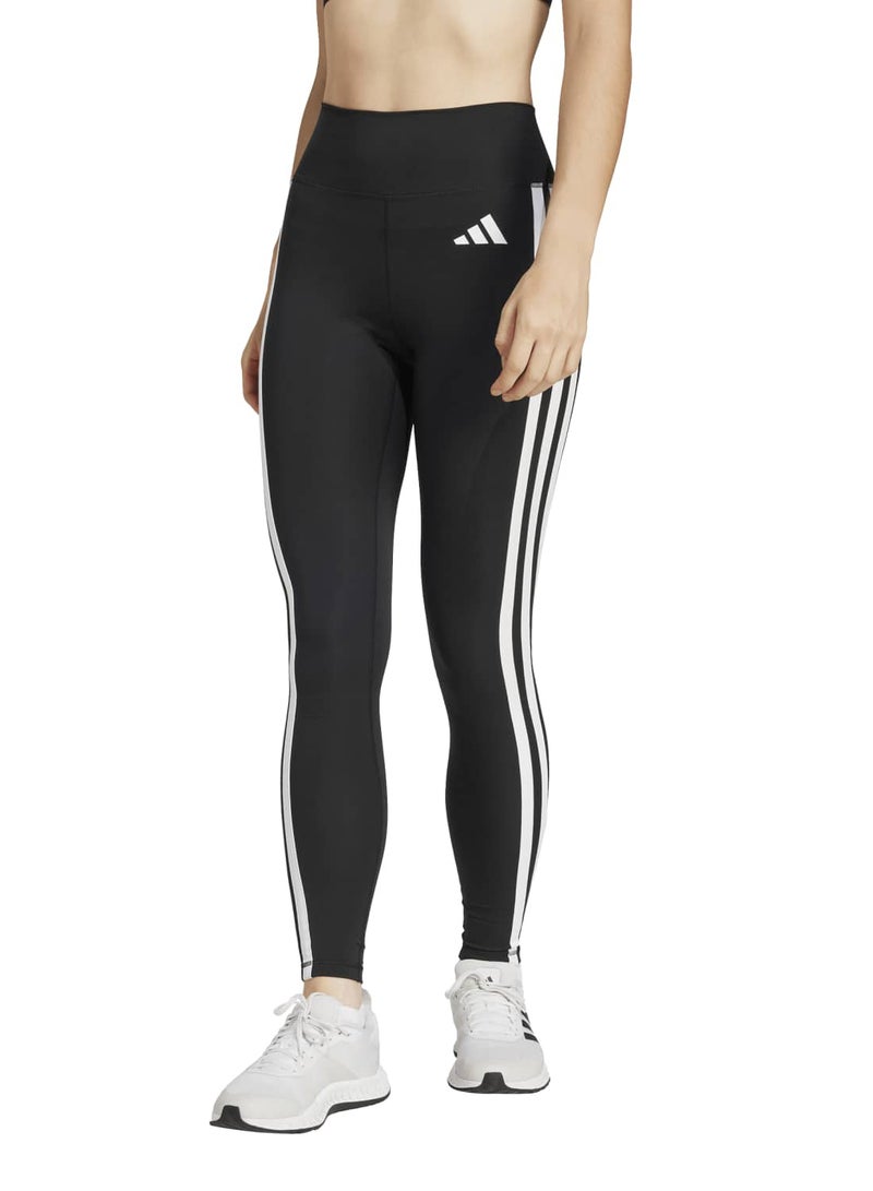 Adidas Optime Essentials Workout 3-Stripes 7/8 Leggings - Image 1