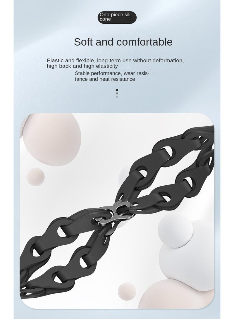 Y&D For Apple 38/40/41mm Fashion Hollow Silicone Bracelet Strap - Image 4