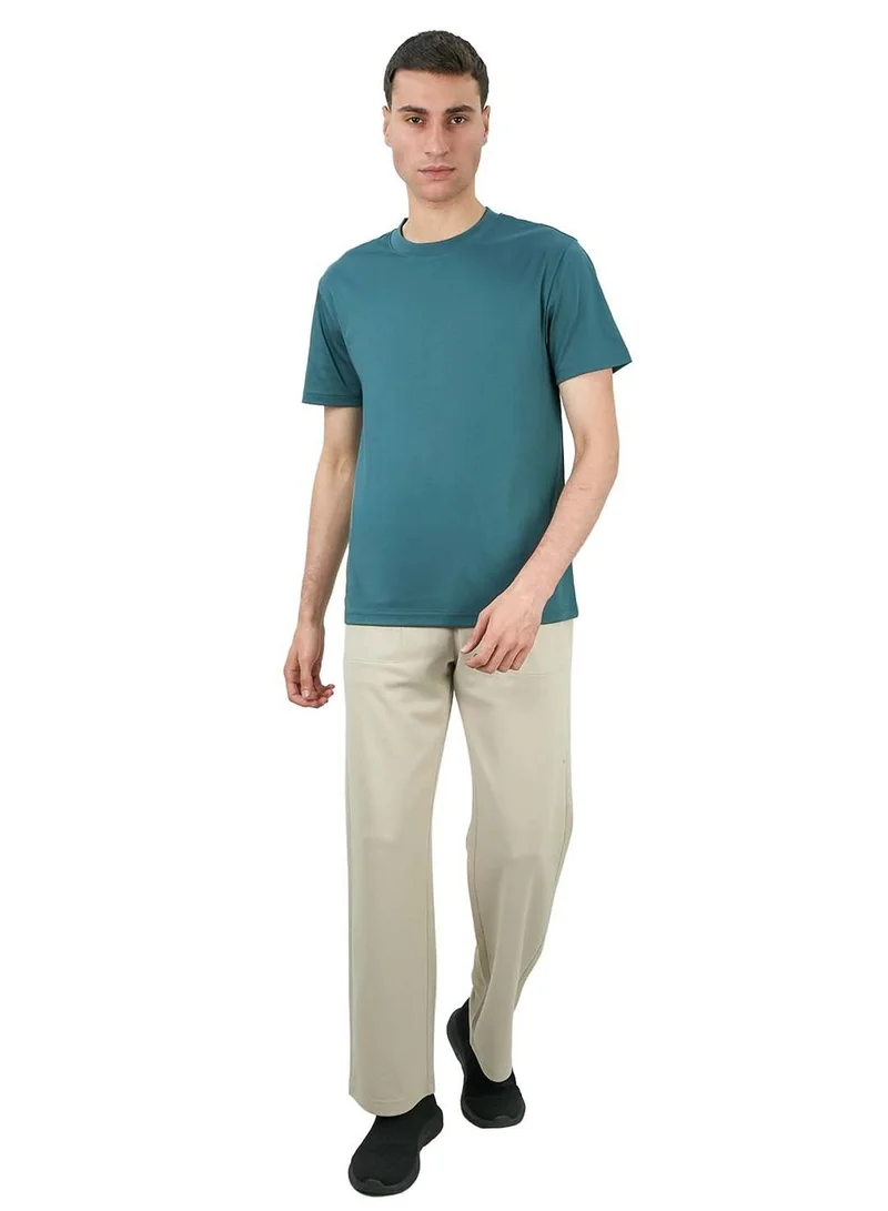 جيوردانو تيشيرت رجالي بياقة ذكية بلمسة سائلة وقصة ضيقة