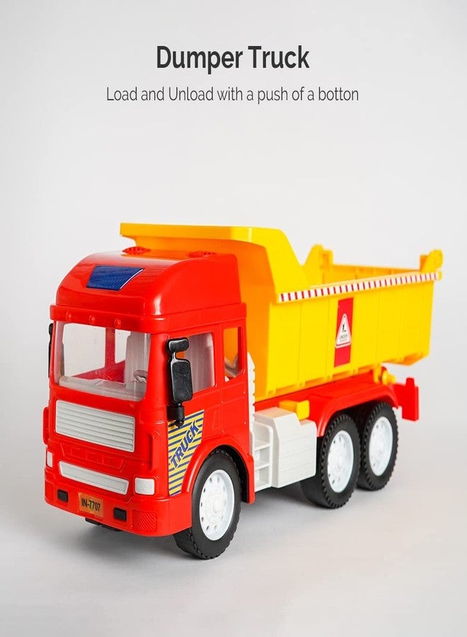 DEOXY Construction Dumper Transport Truck Toy Set with Frionction Powered Educational Building Toys for Toddlers, Boys & Girls - Image 5