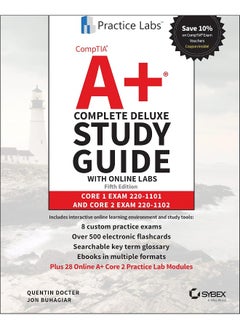 CompTIA A+ Complete Deluxe Study Guide with Online Labs: Core 1 Exam 220-1101 and Core 2 Exam 220-1102  - Image 1
