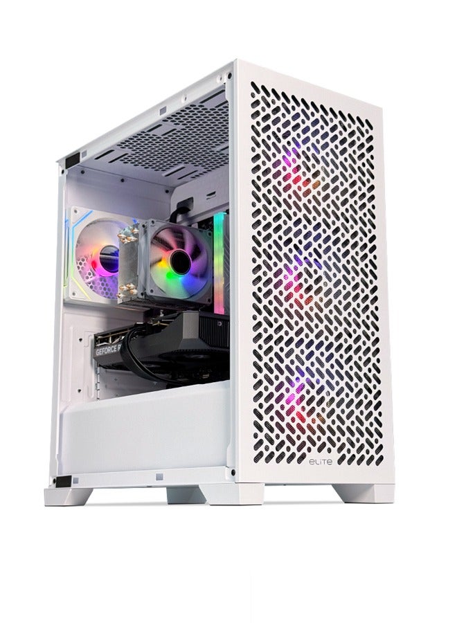 Game Sekret Spark Gaming PC - Intel Core i5-12400F | GeForce RTX 3050 6GB GPU | 16GB DDR4 RAM-500GB NVMe SSD | Air Cooler-H610 MB-500W 80+ PSU | WiFi-Bluetooth-Windows 11 Pro | Game Sekret Desktop Computer | 1 Year Warranty Black - Image 1