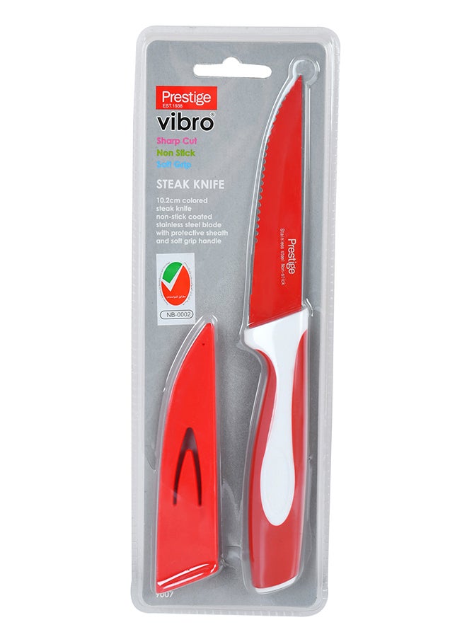 Prestige Steak Knife Red/Brown 4inch - Image 1