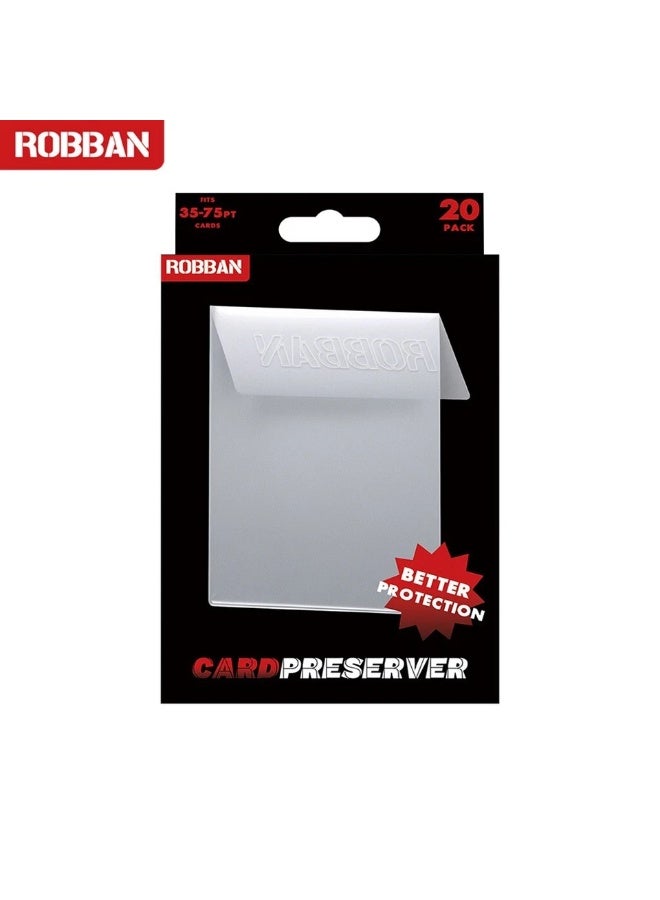 ROBBAN 35-75PT Postcard Screwdown Card Holder Top loader Robban Card Presver Set of 20 - Image 1