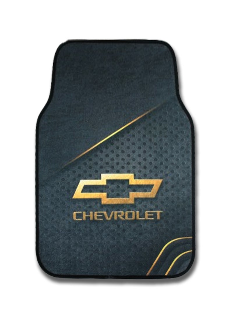 Universal Car Floor Mats Set 5 Pieces Compatible With Chevrolet Vehicles Anti Slip Design Durable Easy To Clean Protects Interior From Dirt Dust Mud Water And Daily Spills Front Rear And Center Mats For Daily Use - Image 2