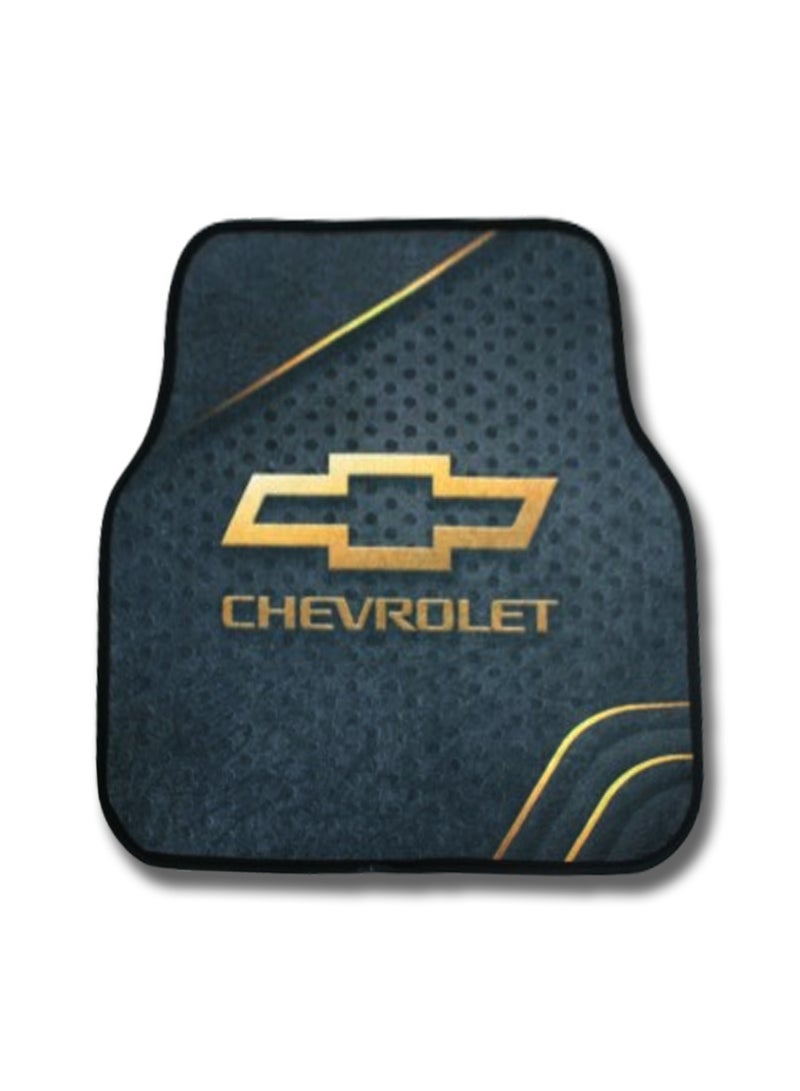 Universal Car Floor Mats Set 5 Pieces Compatible With Chevrolet Vehicles Anti Slip Design Durable Easy To Clean Protects Interior From Dirt Dust Mud Water And Daily Spills Front Rear And Center Mats For Daily Use - Image 3