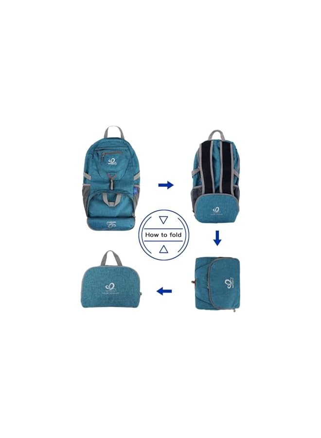 WATERFLY Small Lightweight Packable Backpack: 20L Ultra Light Foldable Travel Hiking Camping Daypack Day Pack For Man Woman - Image 5