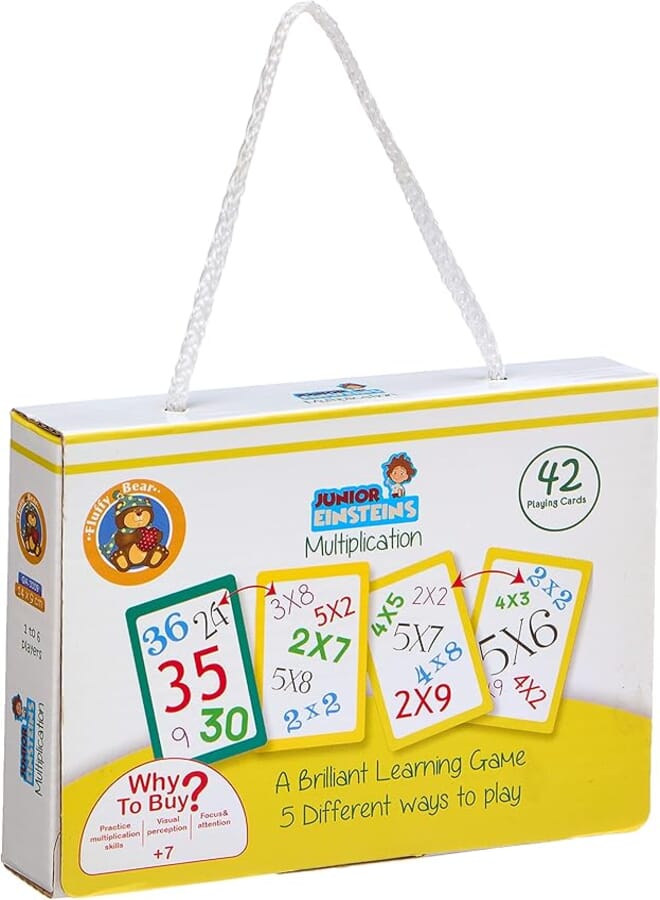 Fluffy Bear GA-3009 Multiplication Cards Game - Multi Color