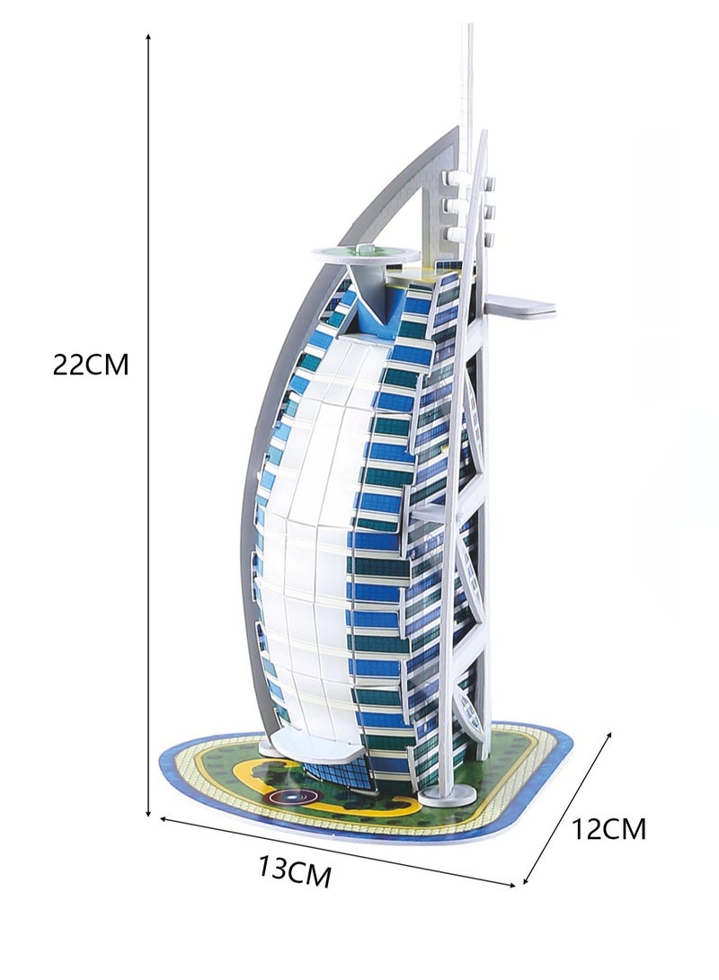 World Famous Building Puzzle Dubai Burj Al Arab Children's Toys - Image 3