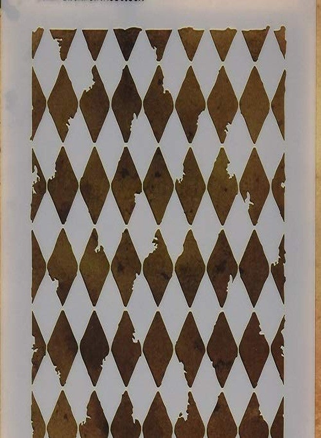 تامبريس أنونمس استنسل تيم هولتز متعدد الطبقات من ستامبرز أنونيموس، 4.125 بوصة × 8.5 بوصة، هارليكوين - Image 3