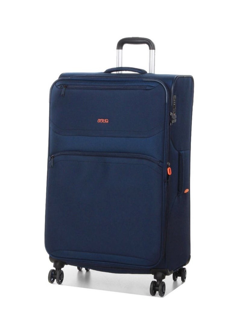 Jump Moorea 2 Soft Expandable Suitcase Luggage Trolley 76 cm Large Navy Blue - Image 1