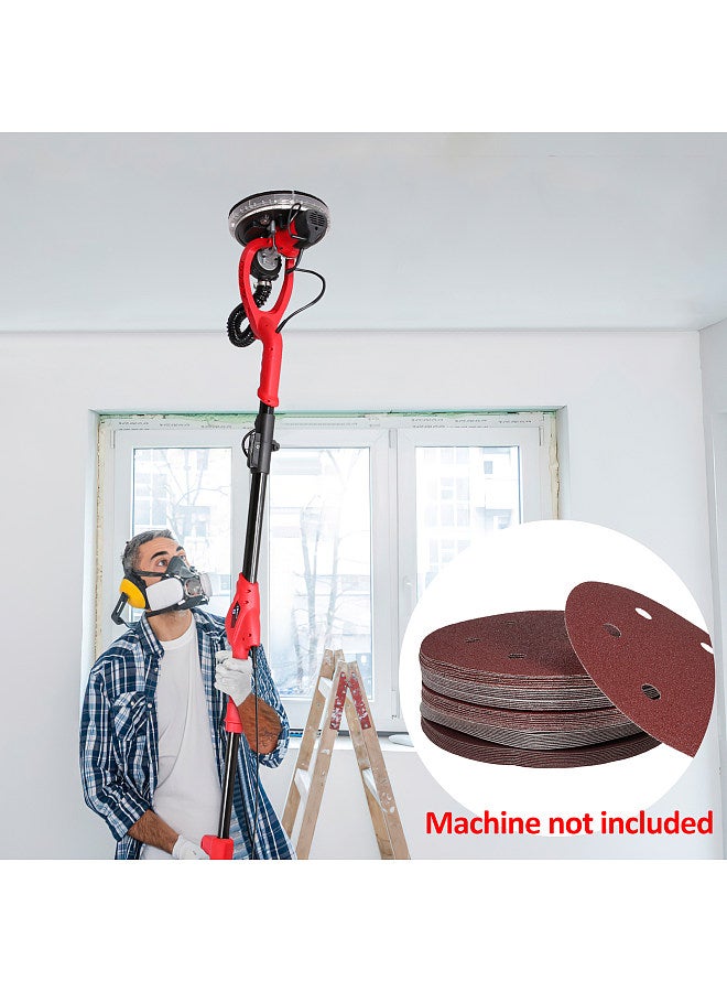 15PCS 9 Inch 6 Hole Hook and Loop Adhesive Sanding Discs Sandpaper for Drywall Sander 40 60 80 180 240 Grits  - Image 5