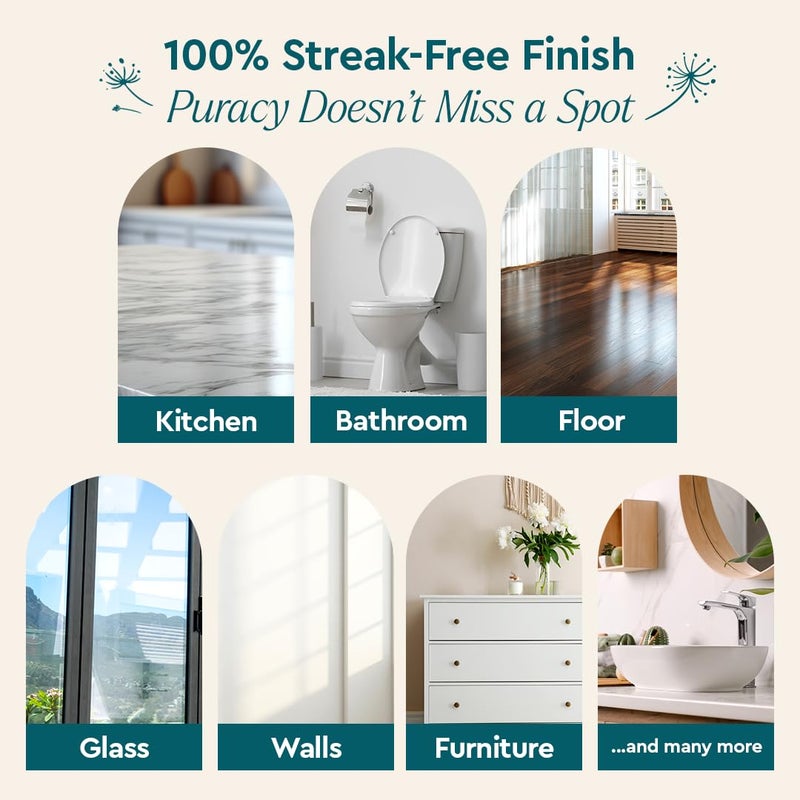 Puracy Multi-Surface Cleaner Concentrate - Plant-Powered Everyday Surface Cleaner - Natural All Purpose Cleaning Solution As Seen on TikTok (Organic Lemongrass, 16 fl oz) - Image 3