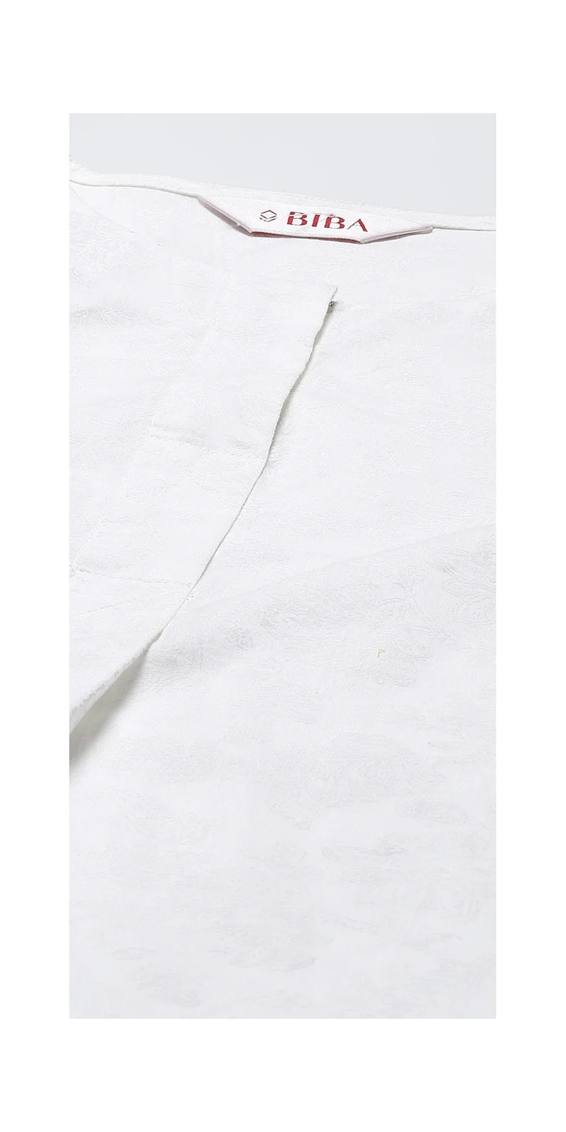 بيبا طقم بدلة كورتا بالاتزو من القطن الأبيض والوردي المستقيم