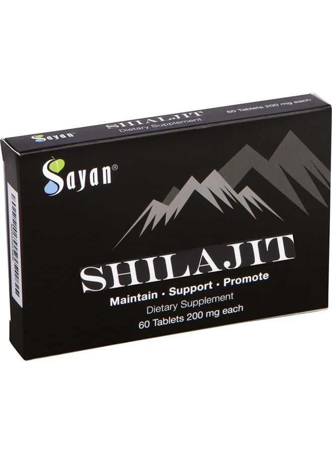 sayan Pure Shilajit Genuine Black Resin Mineral Pitch Tablets (1-2 Month Supply of 60 Organic Drops) Fulvic Acid & Trace Minerals Supplement for Immune Support, Natural Detox, and Energy Boost - Image 1