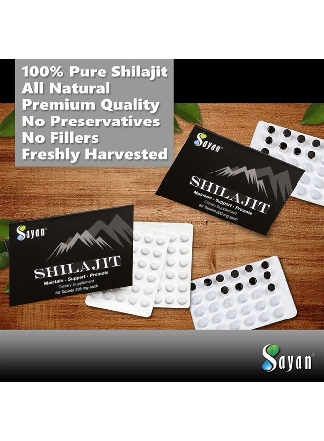 sayan Pure Shilajit Genuine Black Resin Mineral Pitch Tablets (1-2 Month Supply of 60 Organic Drops) Fulvic Acid & Trace Minerals Supplement for Immune Support, Natural Detox, and Energy Boost - Image 5