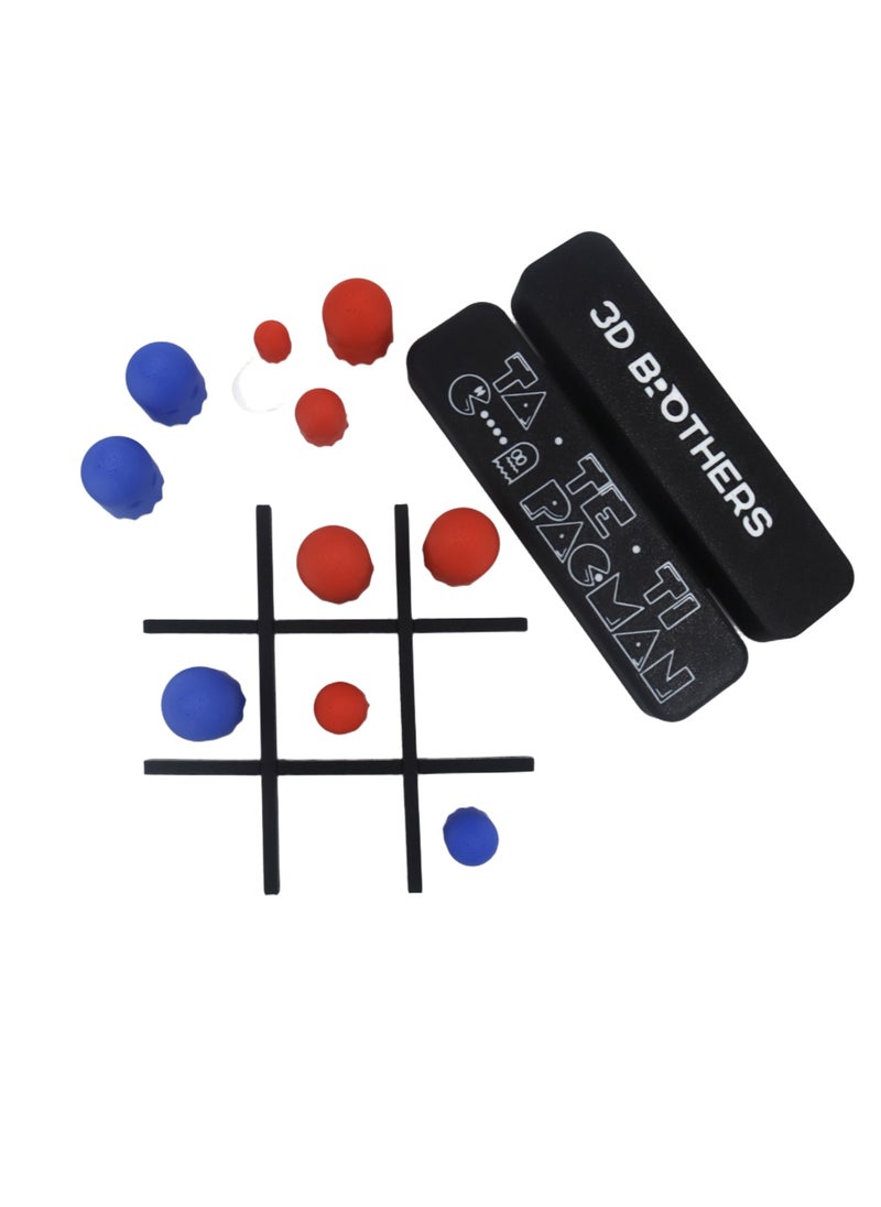3D Brothers XO Pack Man Ghosts Edition of  Tic-Tac-Toe Game, Strategic Table Games, Puzzles and Intelligence Board Game.  - Image 2