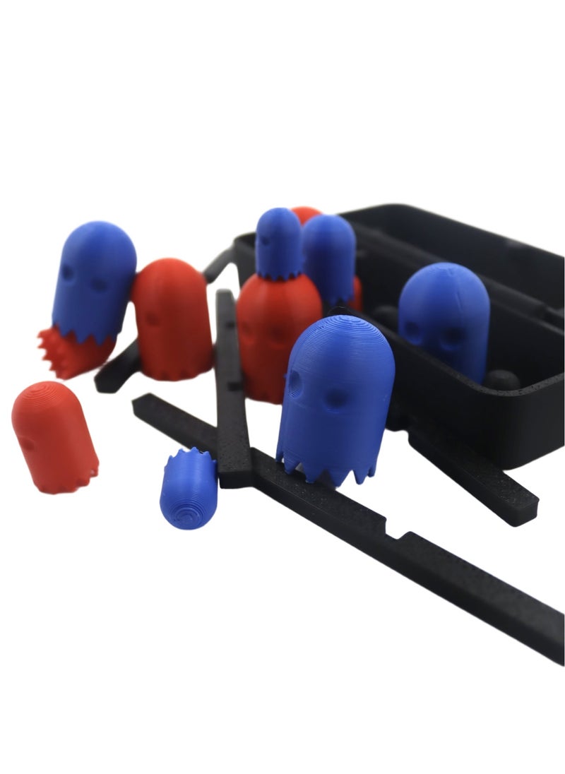 3D Brothers XO Pack Man Ghosts Edition of  Tic-Tac-Toe Game, Strategic Table Games, Puzzles and Intelligence Board Game.  - Image 5