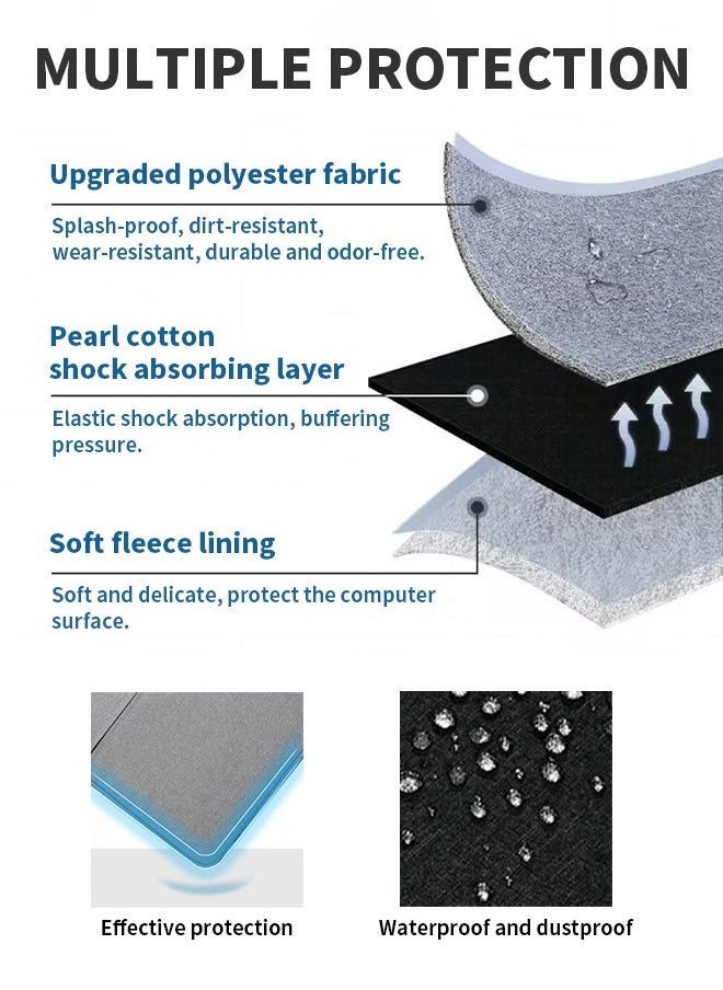 Generic - Waterproof and Durable Laptop Bag, Portable Computer Case with Multiple Independent Compartments, 180° Opening and Closing, Perfect for Daily Commuting, Remote Office, Business Travel - Image 1
