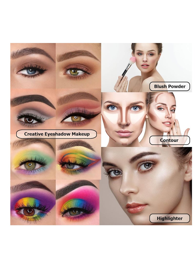 Ucanbe Ucanbe eyeshadow palette with 15pcs brushes makeup set pigmented 86 colors make up sets gift matte shimmer glitter eye shadow pallet highlighter contour blush powder brush beauty kit  - Image 4