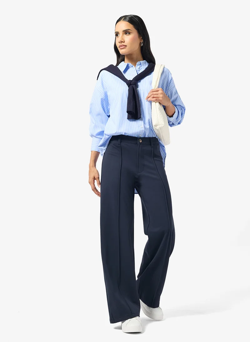 ريبلز مع نمشي Ladies Wide-Leg Chino Pant
