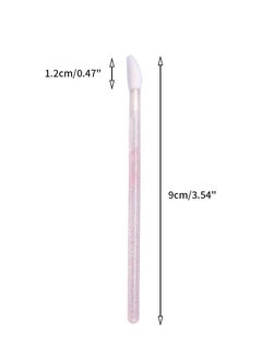 g2plus G2PLUS 300PCS Lip Brushes, Crystal Disposable Lip Brushes, Glitter Lip Gloss Applicators, Lipstick Gloss Wands Applicator Makeup Tool Kits for Lipstick and Lip Gloss (Pink)  - Image 3