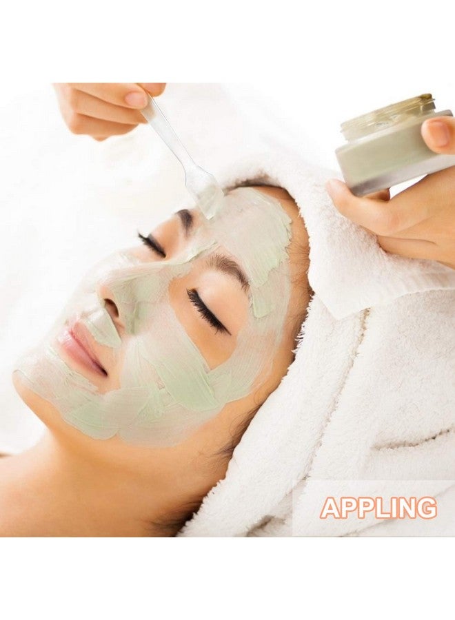 SumDirect 300 Pcs Mini Plastic Cosmetic Spatulas Clear Disposable Makeup Mask Spoons Small Frosted Clear Facial Cream Scoop For Mixing And Sampling(150Pcs Spatulas+150Pcs Scoops) - Image 5