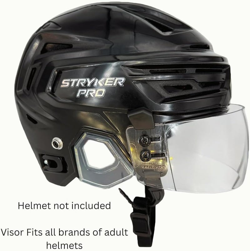 TronX S30 Straight-Cut Hockey Helmet Clear Visor (Anti-Scratch/Anti-Fog) CE Certified - Image 3
