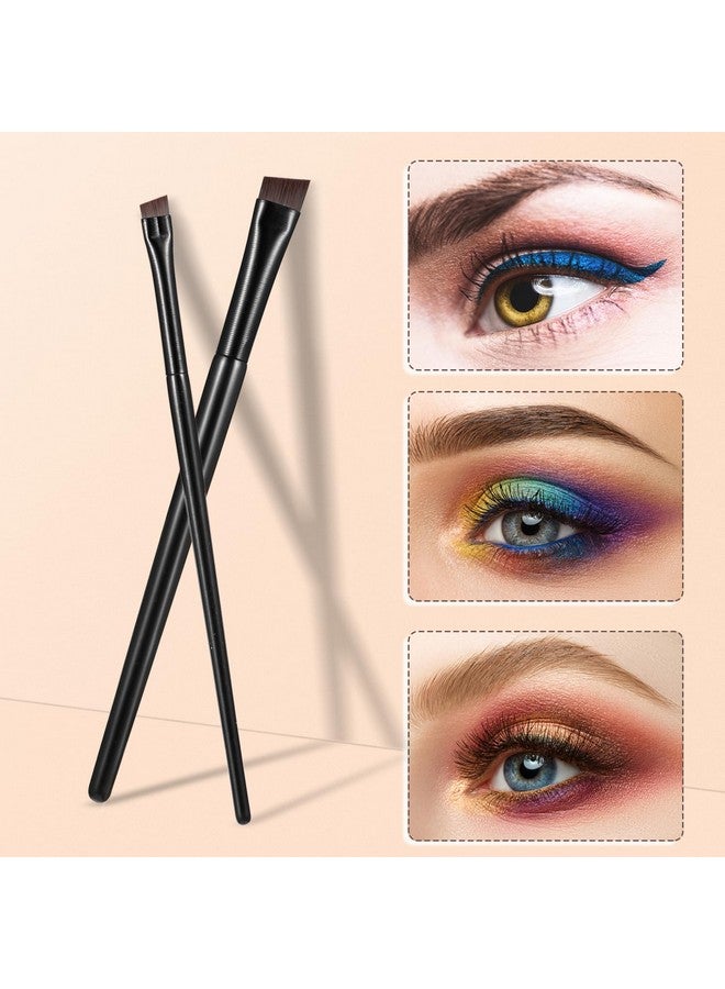 Etercycle 5-Piece Set Eyeliner Brushes For Precision Makeup Application - Fine Angled & Ultra Thin Slanted Flat Angle For Professional Beauty Cosmetic Tool - Image 4