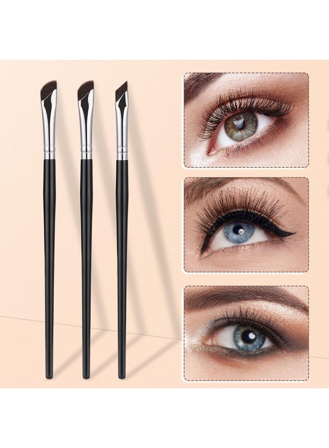 Etercycle 5-Piece Set Eyeliner Brushes For Precision Makeup Application - Fine Angled & Ultra Thin Slanted Flat Angle For Professional Beauty Cosmetic Tool - Image 5