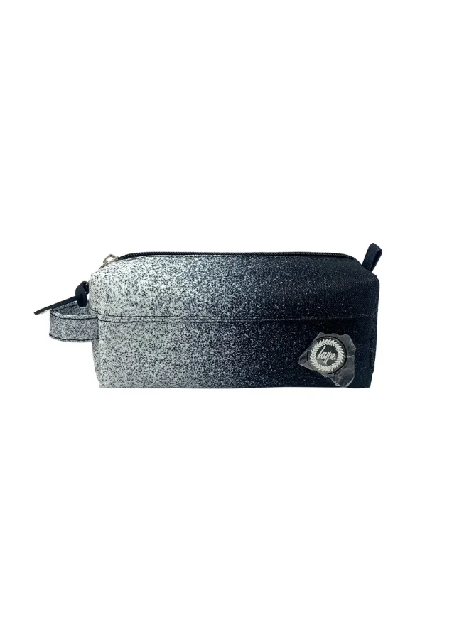 JUST HYPE Original Pencil Pouch - Black & White Speckle Fade