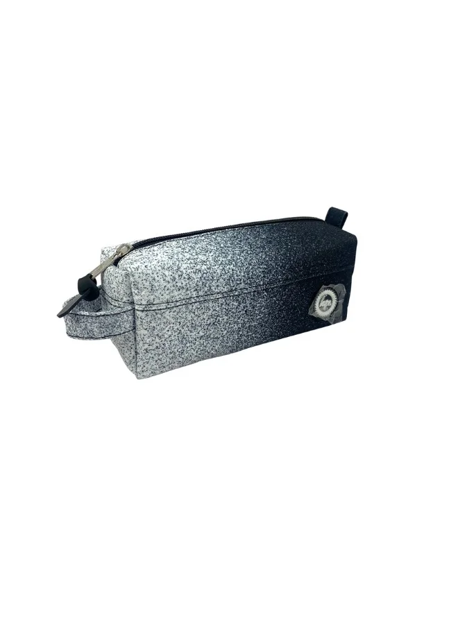 JUST HYPE Original Pencil Pouch - Black & White Speckle Fade