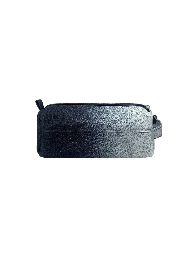 JUST HYPE Original Pencil Pouch - Black&White Speckle Fade